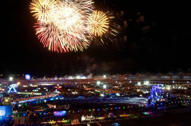 The third and final night of the 2012 Electric Daisy Carnival at Las Vegas Motor Speedway on Sunday, June 10, 2012.